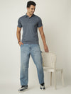Slate Blue Premium Polo Tshirt