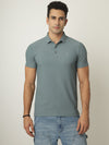 Teal Blue Fine Corded Tshirt