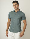 Green Fine Textured Seamless Shirt