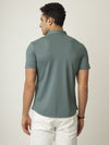 Green Fine Textured Seamless Shirt