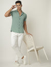 Mint Green Twill Seamless Shirt