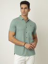 Mint Green Twill Seamless Shirt
