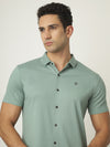 Mint Green Twill Seamless Shirt