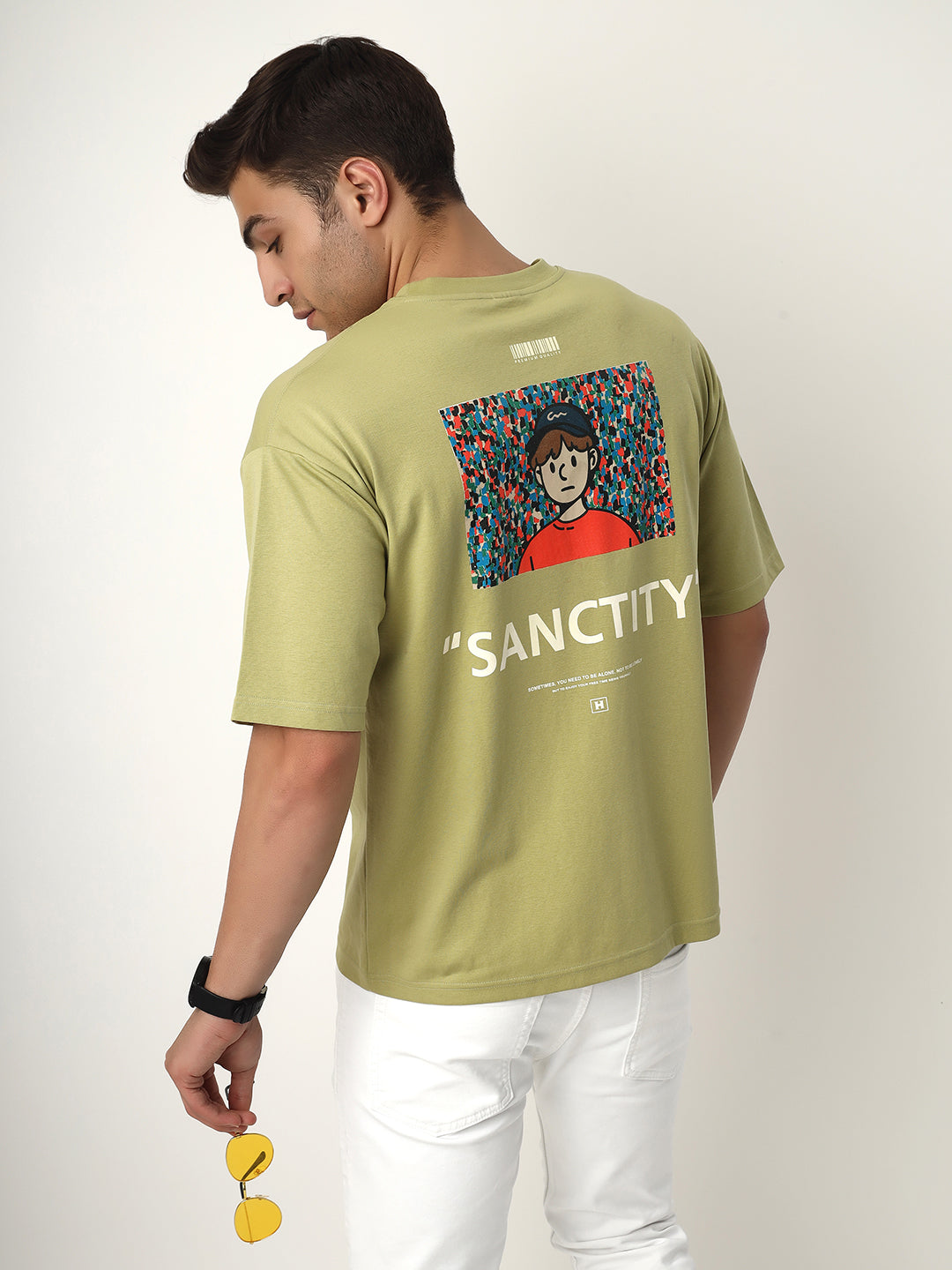 Green Sanctity Oversized Tshirt