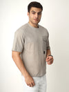 Grey Patch Pocket Oversized Tshirt