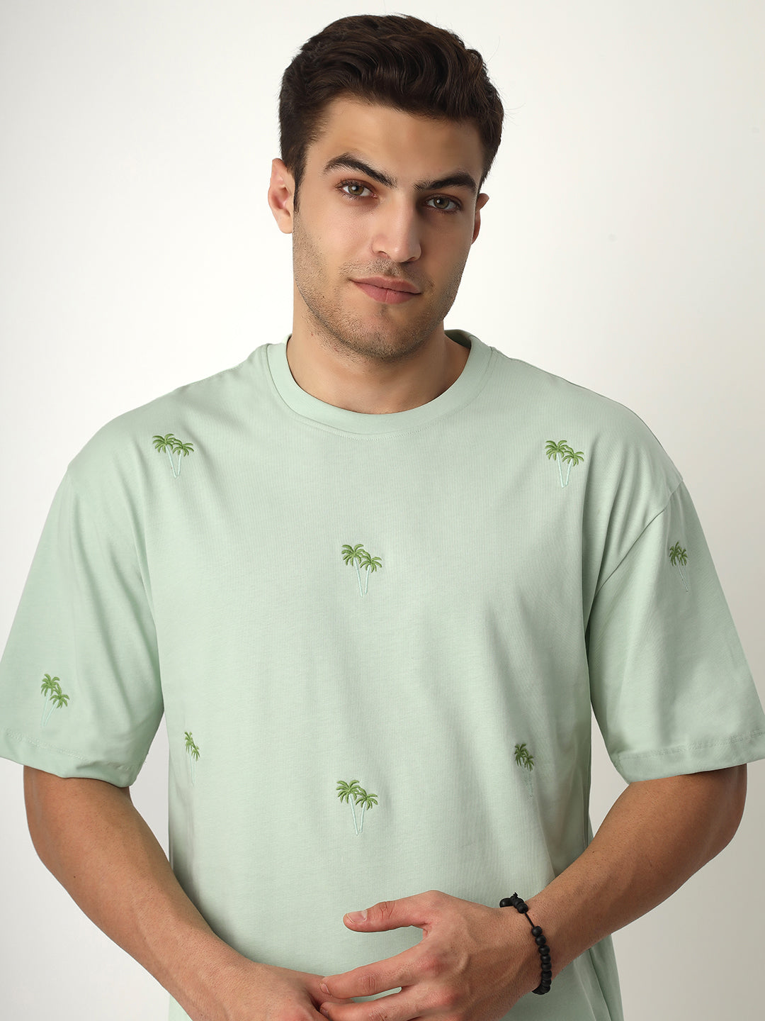 Green Palm Tree Oversized Tshirt