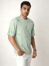Green Palm Tree Oversized Tshirt