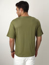 Army Green Patch Oversized Tshirt