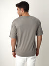 Grey Contrast Pocket Oversized Tshirt