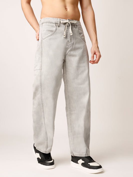 Light Grey Baggy Fit Jeans