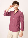 Majenta Fine Self Striped Shirt