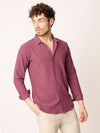 Majenta Fine Self Striped Shirt