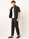 Black Shirt and Trousers Co-ords Sets