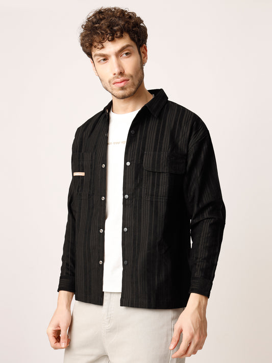 Black Cordruoy Shacket