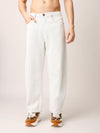 Beige Baggy Fit Jeans