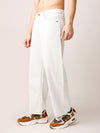 Beige Baggy Fit Jeans