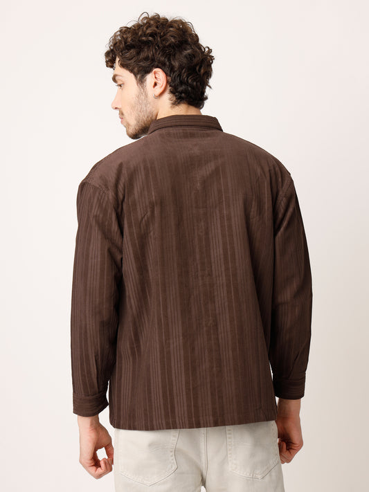 Brown Cordruoy Shacket