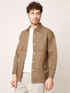 Brown Over Shirt Shacket