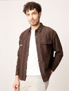 Brown Cordruoy Shacket