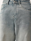 Blue Washed Straight Fit Jeans