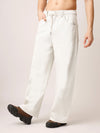 Beige Baggy Fit Jeans