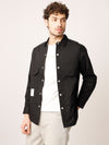 Black Over Shirt Shacket