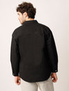 Black Over Shirt Shacket