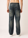 Blue Washed Baggy Fit Jeans