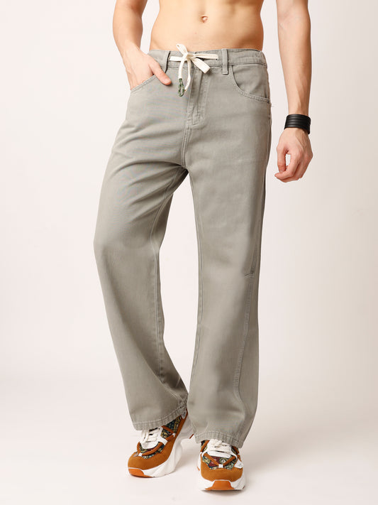 Grey Baggy Fit Jeans