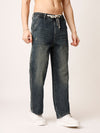 Blue Washed Baggy Fit Jeans
