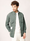Green Over Shirt Shacket
