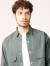 Green Over Shirt Shacket
