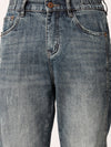 Blue Washed Straight Fit Jeans