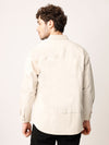 Beige Over Shirt Shacket