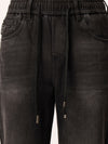 Black Washed Straight Fit Jeans