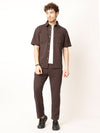 Brown Shirt and Trousers Co ords Sets