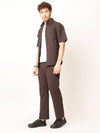 Brown Shirt and Trousers Co ords Sets