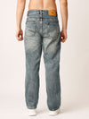 Blue Washed Baggy Fit Jeans