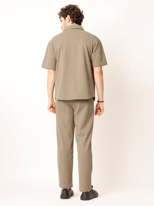Khakhi Shirt and Trouers Co-ords Sets