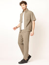 Khakhi Shirt and Trouers Co-ords Sets