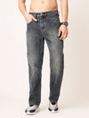 Blue Washed Straight Fit Jeans