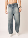 Blue Washed Baggy Jeans