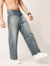 Blue Washed Baggy Jeans