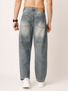 Blue Washed Baggy Fit Jeans