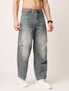 Blue Washed Baggy Fit Jeans