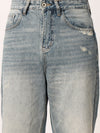 Blue Washed Baggy Fit Jeans