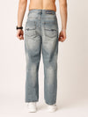 Blue Washed Baggy Fit Jeans