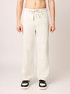 Beige Baggy Fit Jeans