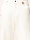 Beige Baggy Fit Jeans