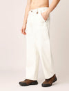 Beige Baggy Fit Jeans